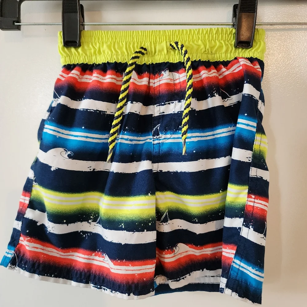 4t Floatimini striped sharks swim trunks true drawstring waist‎ Vacation Spring